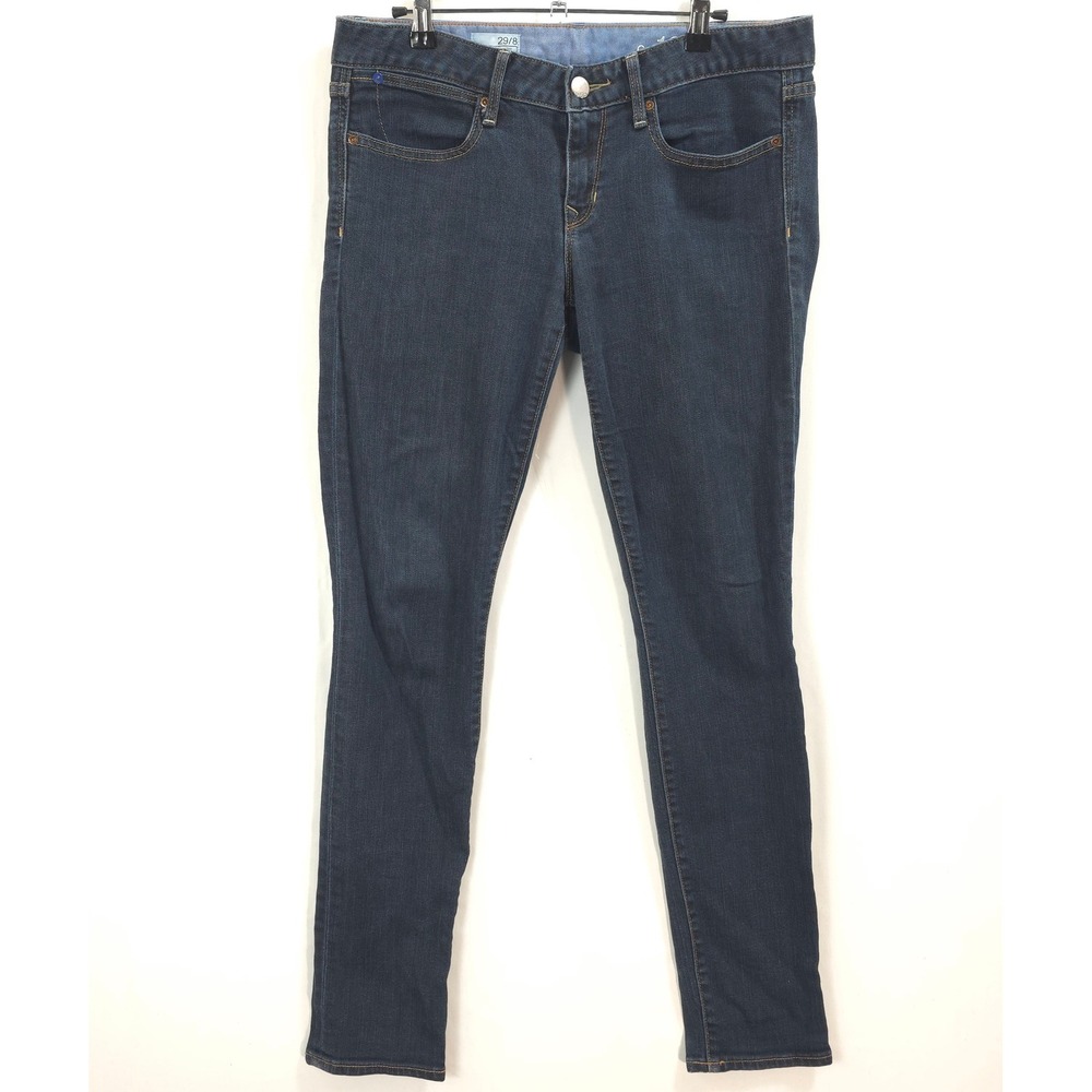 Gap Always Skinny Jeans Dark Wash Blue Denim Women 29/8‎ Classic Minimalist